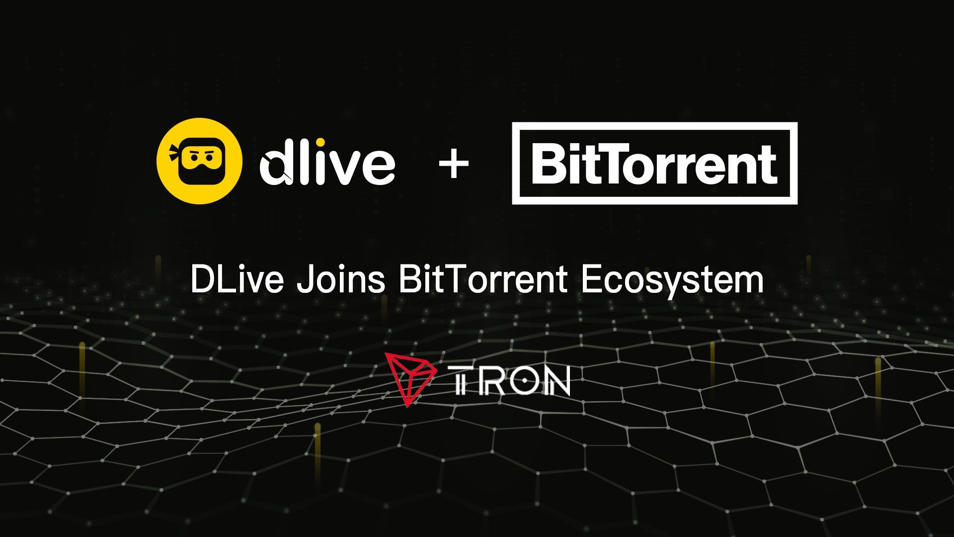 去中心化直播平台 DLive 加入孫宇晨旗下 BitTorrent 生態，開始向波場（Tron）區塊鏈遷移
