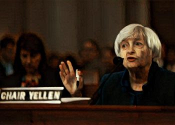 美聯儲主席葉倫：比特幣屬高度投機性的資產。當日比特幣期貨價格下跌