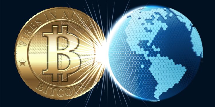 26071906 - cryptocurrency coin with digital world | 動區動趨-最具影響力的區塊鏈新聞媒體 【動區專欄】近年來,幣市一向戰勝股市的基礎在哪裡?