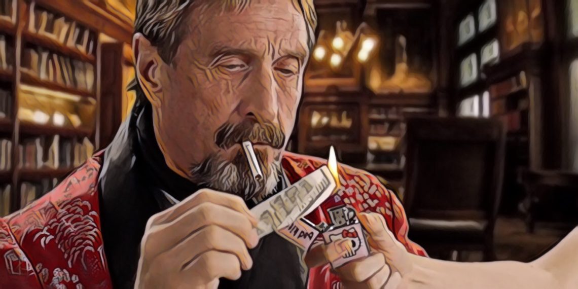 【John McAfee】以10萬美元業配每一則Twitter貼文引起大量爭議
