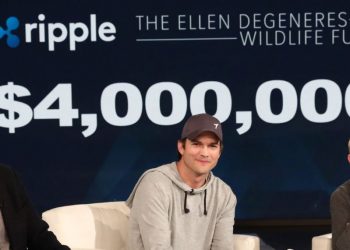 【產業趣聞｜好萊屋演員艾希頓庫奇】在知名節目《艾倫秀》，透過瑞波幣（XRP）捐贈400萬美元保育野生對物