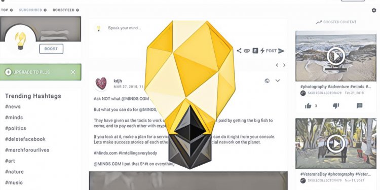 【以太坊區塊鏈｜社交平台Minds】平台正在轉移到以太坊上進行發布