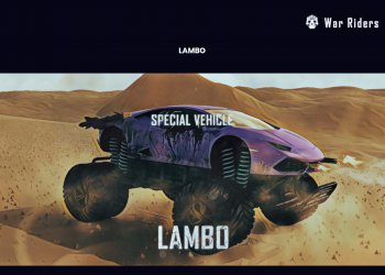 電競級3D「Crypto生存遊戲」War Riders即將上線：限量一百台「戰爭藍寶堅尼」預售已經售完