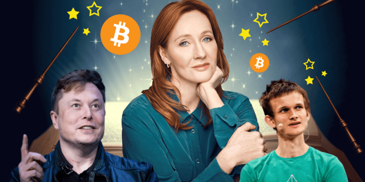 JK羅琳終於懂了!「比特幣就是魔法貨幣」V神 馬斯克 孫宇晨的解釋讓他直呼看不懂