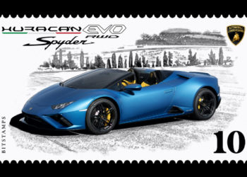 一圓你的 Lambo 夢？藍寶堅尼限量發行最新車款加密郵票，售價僅400元有找