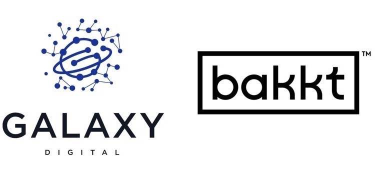 Bakkt Galaxy Digital logos | 動區動趨-最具影響力的區塊鏈新聞媒體 強強聯手! 加密貨幣投行 Galaxy Digital 合作 Bakkt ,瞄準機構鯨魚提供比特幣服務