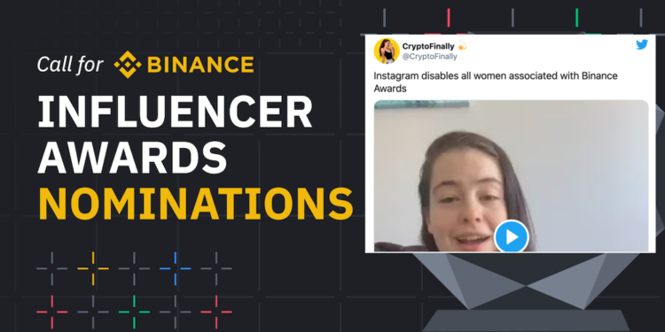 幣安影響力獎「唯一女性提名」IG 帳號遭檢舉，疑因批評圈內女性代表不足