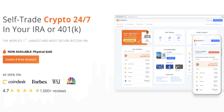 BitcoinIRA.com網頁