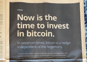 大手筆！Galaxy Digital 在《金融時報》灑全版廣告「是時候投資比特幣了」