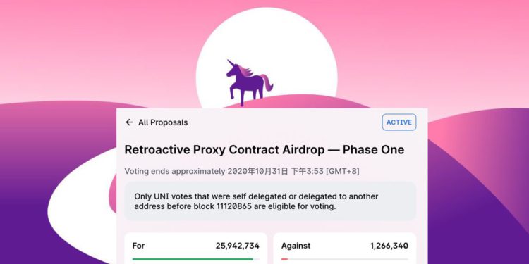UNI 空投不公？Dharma 發起 Uniswap 二次治理投票，要求對 12,619 個地址空投 400 UNI