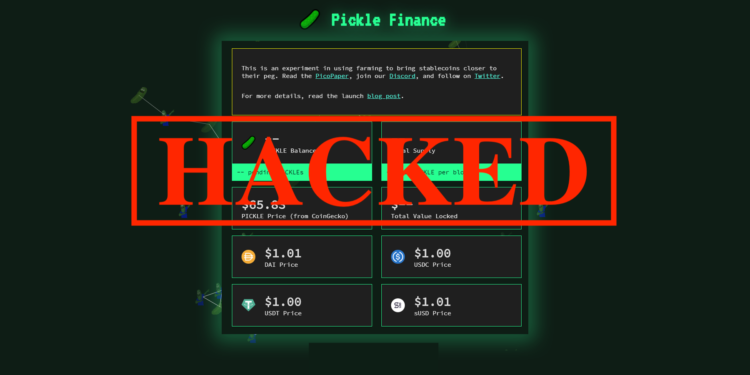 Pickle-Finance-2 | 動區動趨-最具影響力的區塊鏈新聞媒體 專欄|罐子破了,酸黃瓜協議暴跌60%…假錢換真錢,解析 Pickle 被駭過程