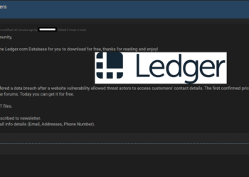 Ledger爆資安危機！駭客網站公開超過27,000名客戶隱私訊息，源自6月數據洩漏事件