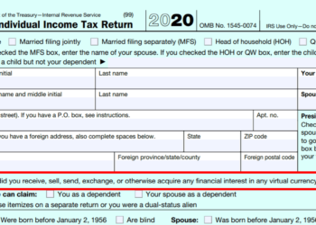 美國國稅局｜IRS 正式將加密貨幣問題移至「1040 所得稅單」首頁，所有納稅人都須作答