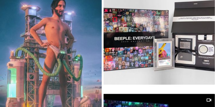 NFT捷報: 藝術家 Beeple 創 350 萬鎂 NFT 拍賣紀錄，實體黑標卡最高單價達 $777,777