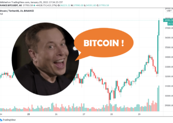 飛上火星！馬斯克改推特自介為比特幣，「BTC秒漲19%」成SpaceX火箭達37,990