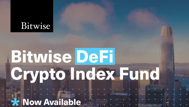 不只ETF！資管公司Bitwise推「DeFi指數基金」，追蹤YFI, MKR, UNI等代幣