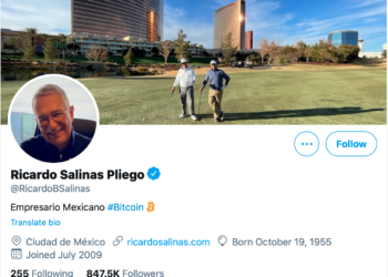 馬斯克效應延燒，「墨西哥第三大富豪」已把 #比特幣 放上推特自介