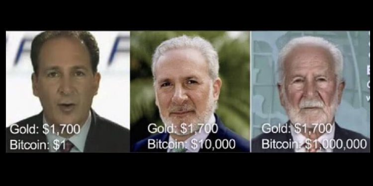 黃金大師槓上”梭哈比特幣的兒子”！Peter Schiff:「不讓你繼承遺產了」兒:「2BTC就能對沖你失利的投資」