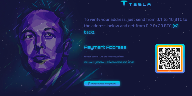 釣魚成功！馬斯克「詐騙帳號」收到一筆 5 BTC、價值 600 萬台幣的比特幣