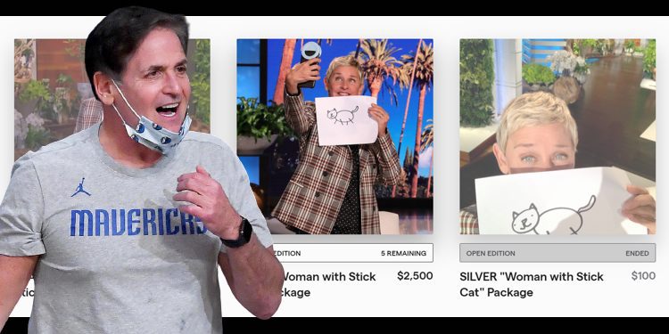 398708_POL | 動區動趨-最具影響力的區塊鏈新聞媒體 NBA獨行俠 Mark Cuban 上《艾倫秀》!趁機安利狗狗幣、現場 NFT 做起來「得標1.5萬鎂」