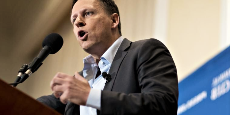 Peter Thiel, PayPal Co-Founder | Source: Andrew Harrer, Bloomberg | 動區動趨-最具影響力的區塊鏈新聞媒體 PayPal創辦人Peter Thiel :「比特幣恐成中國金融武器」BTC重跌至56,000