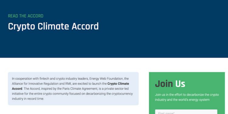 Ripple ConsenSys Coinshare join Crypto climate accord-2 | 動區動趨-最具影響力的區塊鏈新聞媒體 Ripple ConsenSys Coinshare join Crypto climate accord-2