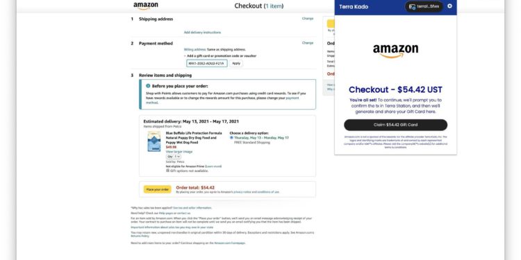 Amazon開放 UST 支付？透過「禮物卡」完成結帳，穩定幣協議 Terra 引起轟動