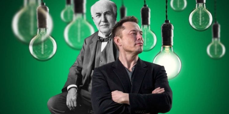 Elon-Musk-Thomas-Edison-Success-Failures-Feature-Business-DKODING | 動區動趨-最具影響力的區塊鏈新聞媒體 馬斯克嘲諷「比特幣極端主義者」!推文意外開啟燈泡笑話大賽