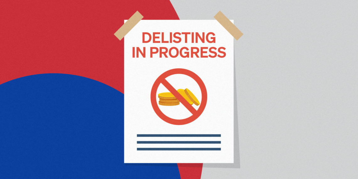 韓國全面警戒｜加密貨幣「半數的交易所」下架一半的競爭幣，情況持續延燒