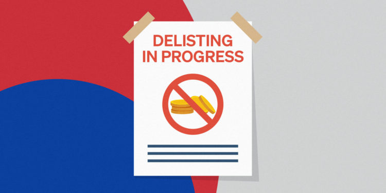 Protos-Artwork-KoreanExchangesDelisting | 動區動趨-最具影響力的區塊鏈新聞媒體 韓國全面警戒|加密貨幣「半數的交易所」下架一半的競爭幣,情況持續延燒