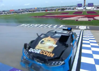 狗狗幣災難｜幣價暴跌18%！遇上 Doge 贊助賽車登上 NASCAR，卻失控撞上護欄