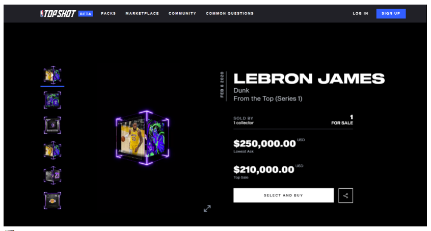 - 圖：NBA Top shot - 