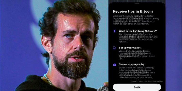 關鍵截圖曝光！工程師 : Twitter內建「比特幣小費支付」已好！使用閃電網路