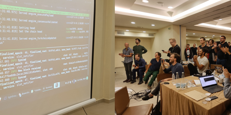 以太坊 2.0 合併「終於在」互操作測試網激活！V神在場見證里程碑