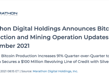 Marathon向比特大陸收購2.7萬台礦機，獲Silvergate銀行1 億美元信貸額度