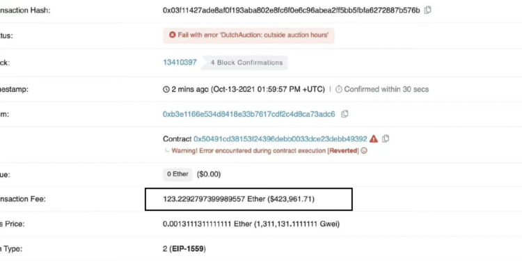 123ETH天價手續費！想在MISO平台買STRP但交易失敗，用戶慘付1,200萬