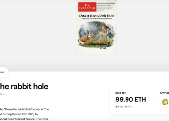 《經濟學人》首次NFT拍賣｜DeFi專題封面以 420,000 美元出售