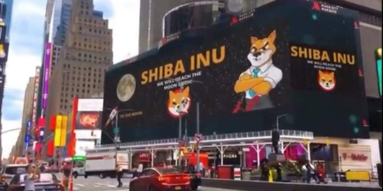 柴犬幣躍上紐約時代廣場！ 巨幅廣告 :「我們很快會到達月球」