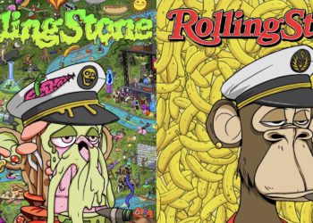 《滾石》聯名無聊猿BAYC｜ 推出NFT雜誌封面，SuperRare競標倒數5天