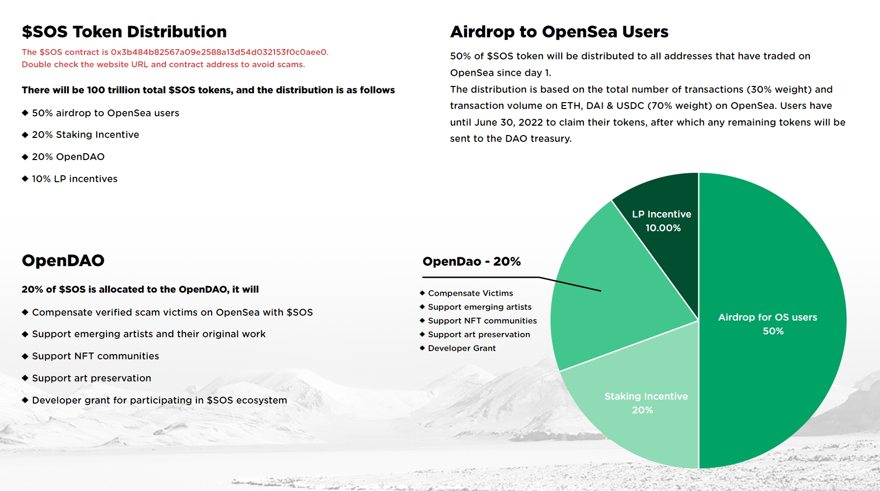 OpenDAO推出「SOS代幣空投」，OpenSea交易用戶可免費領取| 動區動趨-最具影響力的區塊鏈新聞媒體