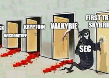 SEC正式駁回2檔比特幣現貨ETF：Krypton、Valkyrie，BTC應聲小跌2.3%