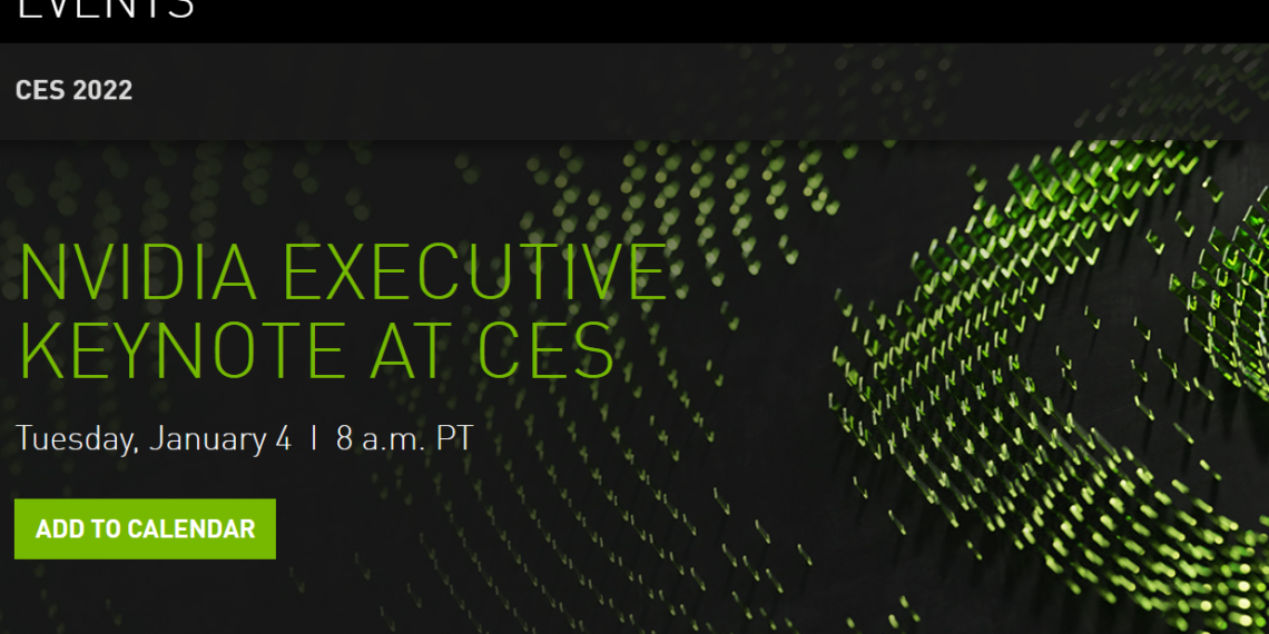 Nvidia 宣布明年 1/5 登CES消費電子展，發表至少四款新 RTX 30 顯卡