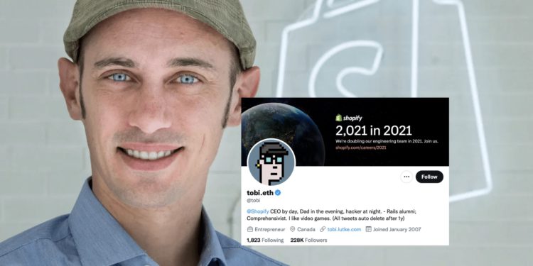 Xnip2021-12-15_10-15-43 | 動區動趨-最具影響力的區塊鏈新聞媒體 Shopify執行長「300萬買ENS域名」放上推特,並換成Cryptopunks頭貼