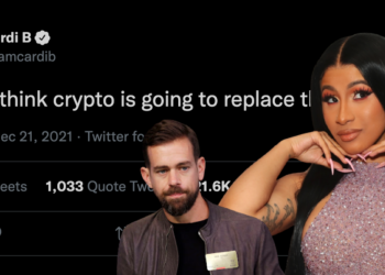 Cardi B發推 :「加密貨幣能否取代美元？」釣出傑克多西 : 比特幣會