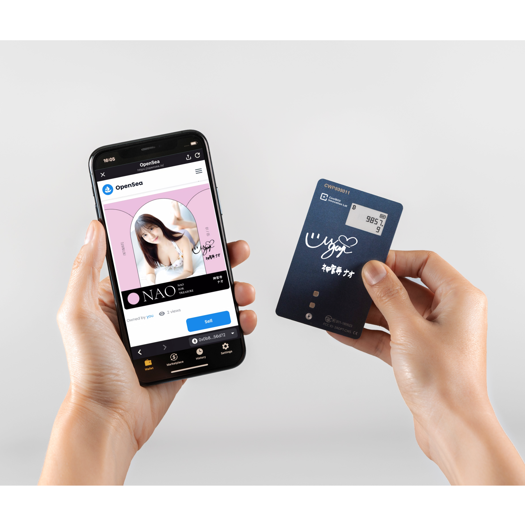 NFT全功能一卡搞定｜CoolWallet Pro支援一鍵進入OpenSea Rarible；攜手女優推聯名NFT |  動區動趨-最具影響力的區塊鏈新聞媒體