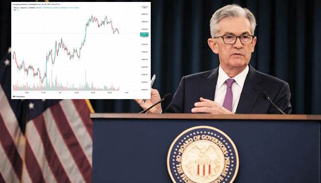 美國銀行預測：Fed今年加息7次、下調美GDP為3.6%；比特幣今早衝達 38,000