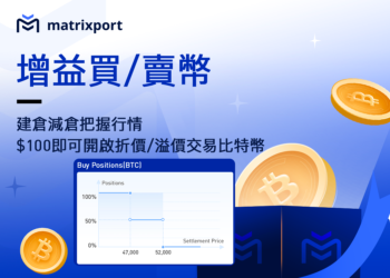 想在現貨市場折價 / 溢價交易比特幣？如何在 Matrixport 以 100 美元達成？