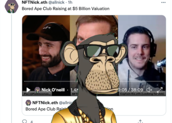 無聊猿NFT母公司｜Yuga Labs正以50億鎂估值融資；Paris Hilton「119ETH」買下BAYC