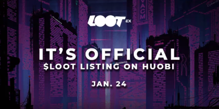 台灣NFT賣場｜Lootex 1/24 登上火幣 IEO ！將另向社群空投 13,000 顆 LOOT 代幣