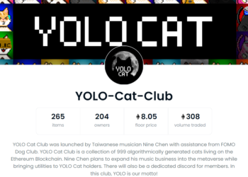 幣圈奇聞！「開賣前 1分鐘，完售」，陳零九YOLO Cat NFT入帳數千萬，地板價漲至9ETH